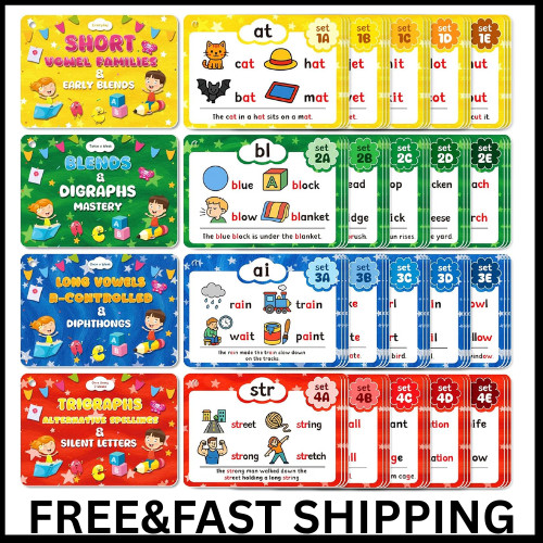 Phonics flash cards - phonics, sight